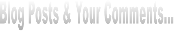 Blog Posts & Your Comments... 